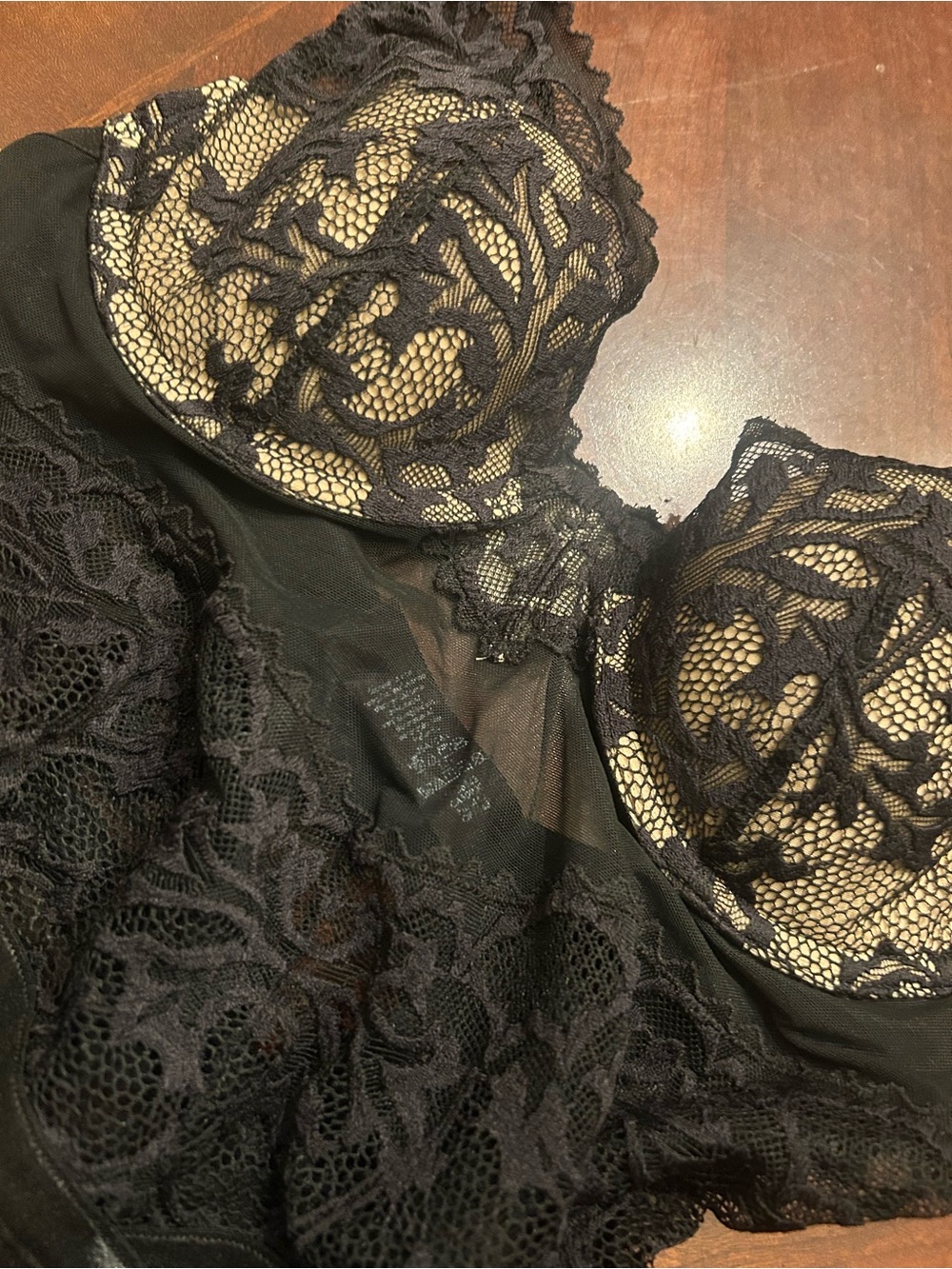 Calvin Klein Black Lace Underwire Bodysuit